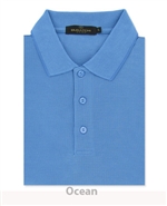 bugatchi ribbed modal rayon polo shirt classic blue