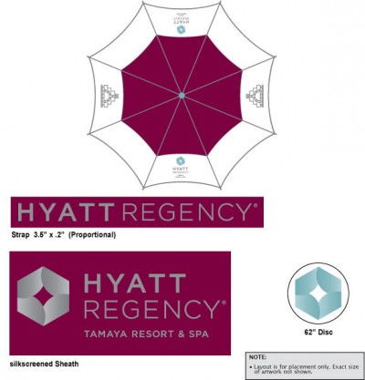 Hyatt custom umbrella