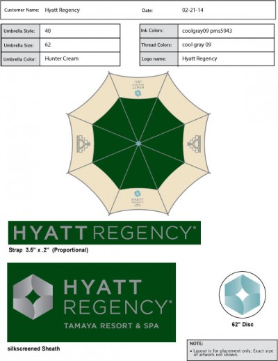 Hyatt Regency umbrella proof