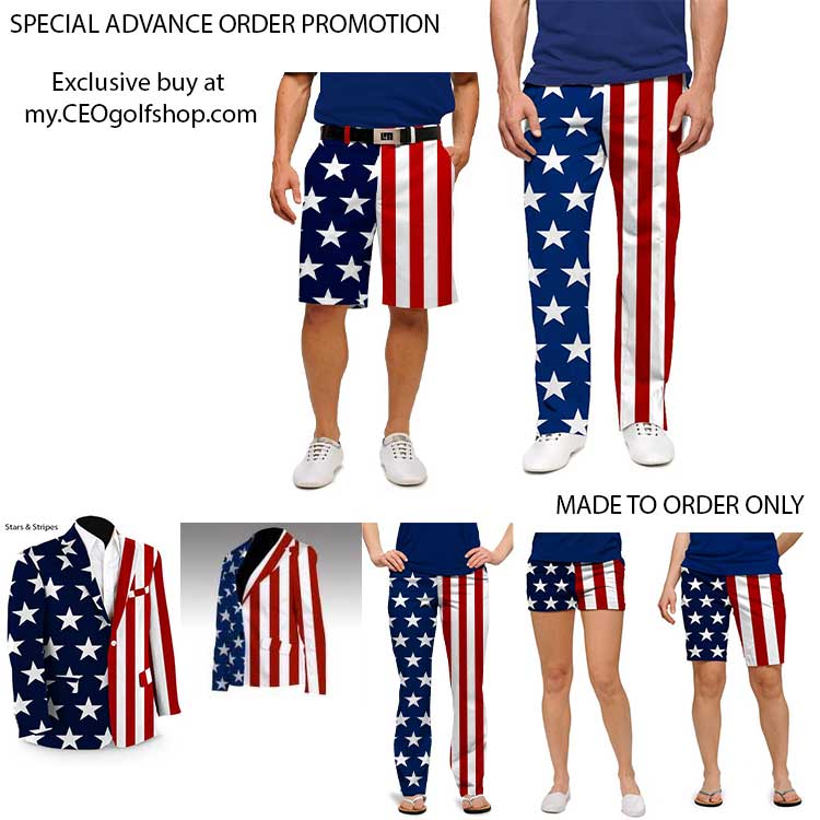Patriotic Clothing: classic USA Stars & Stripes Apparel by Loudmouth ...