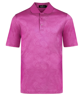 Bugatchi RF3300F59 PLUM polo shirt