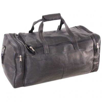 Tour Bag leather black duffel