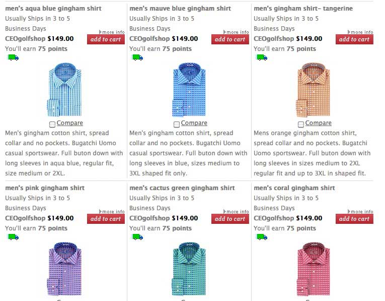 gingham shirts