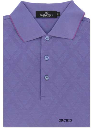 bugatchi polo shirt orchid