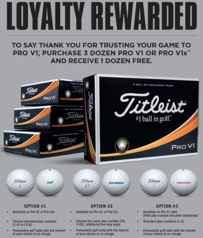 2017 Titleist pro v1 golf balls